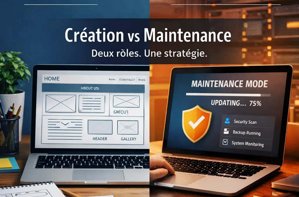 Création de site web et maintenance WordPress : quelles différences ?
