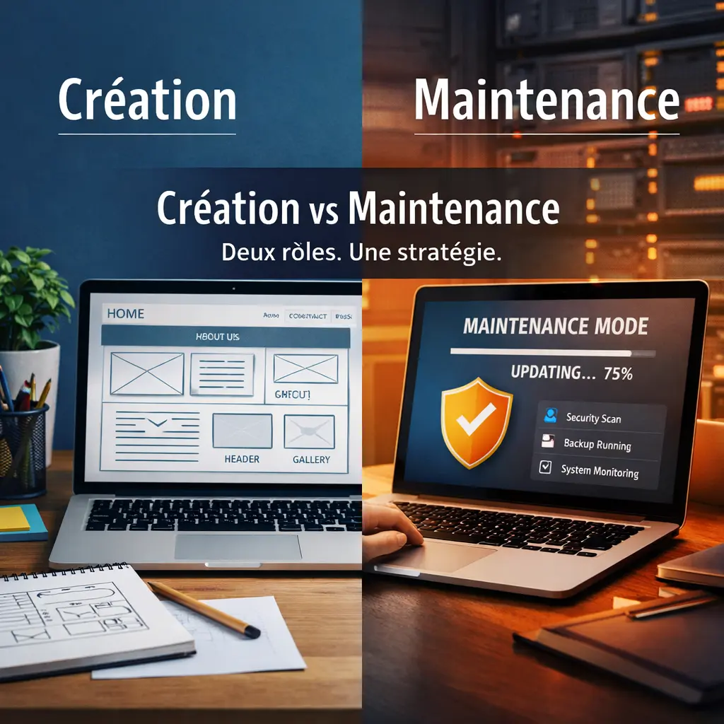 Maintenance web vs création site internet